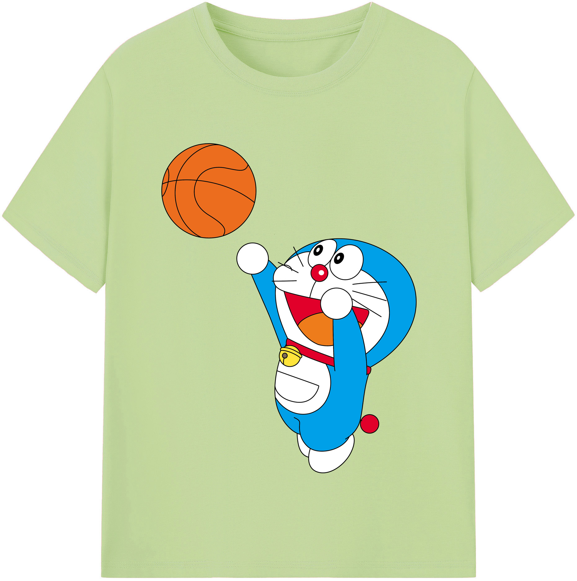 （画像用） ドラえもん Doraemon 綿100％半袖Tシャツ（フロントプリント）